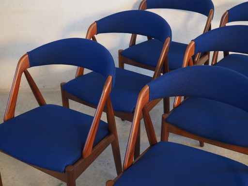 6x Kai Kristiansen model 31 eetkamerstoelen 