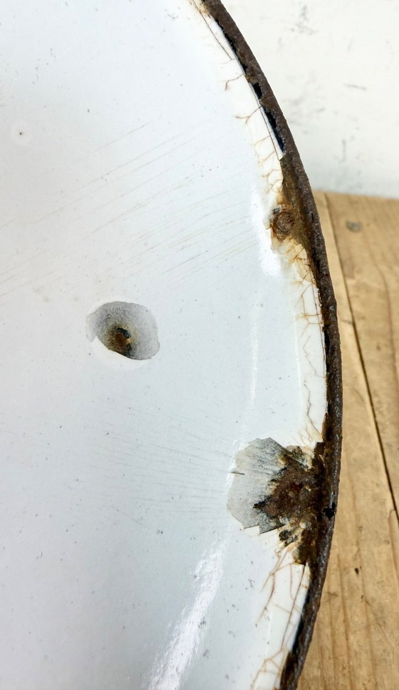 Image 1 of Industrielle schwarze Emaille-Lampe, 1930er Jahre