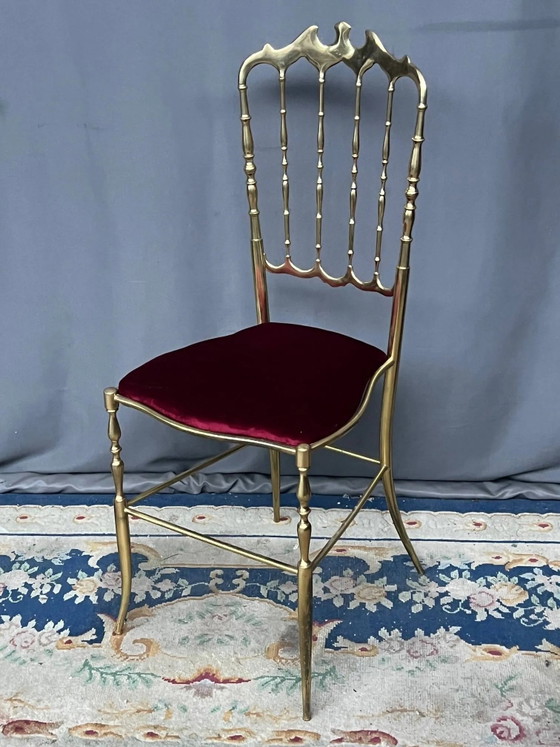 Sedia Chiavari, design. Bronzo massiccio. – Sedie da pranzo, Bronze, Vintage (photo 3 of 5)