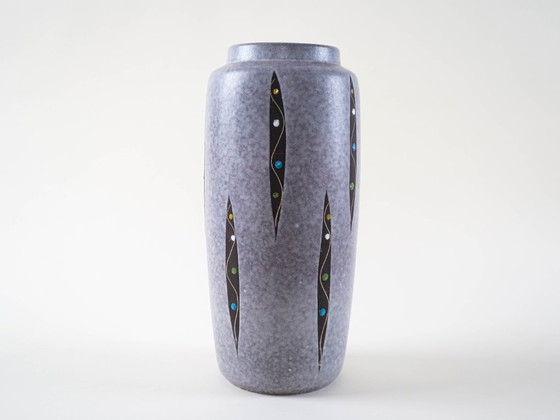Image 1 of Grey ceramic vase, German design, 1960s, made in West Germany