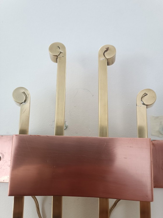 Image 1 of Important Arlus Lunel style wall light, 1960s