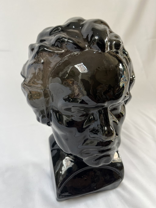Beethoven bust glass Ingrid Gläser