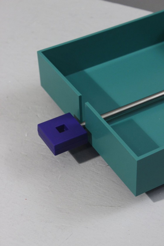 Image 1 of Michael Graves & Alessi "Euclid" towel rack, Memphis design, 1980s