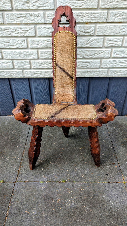 Silla brutalista vintage