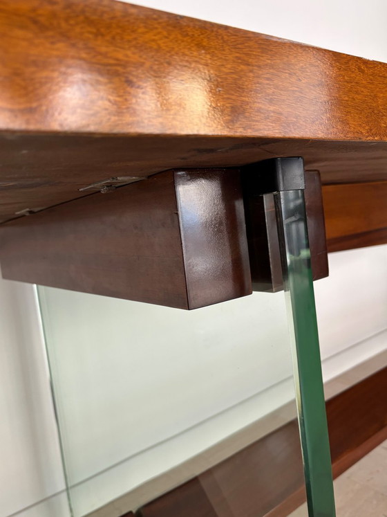 Large Console by Fontana Arte, Italy, 1960s – Wood, Glass (photo 17 of 21)