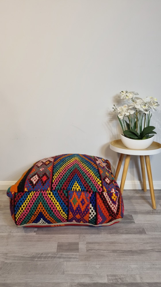 Image 1 of Vintage Berber pouf