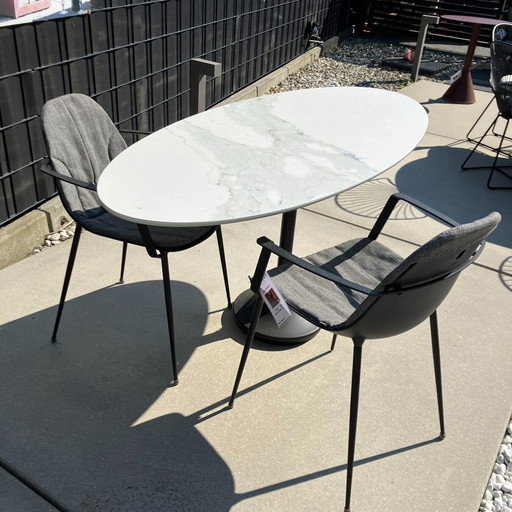 Joli Elyps garden table - 160x70 with Marguerite garden chair (set of 2)