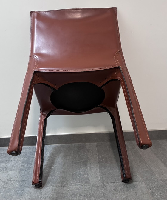 Cassina By Mario Bellini Leather Dining Chairs, 6 Pieces (photo 3 of 7)