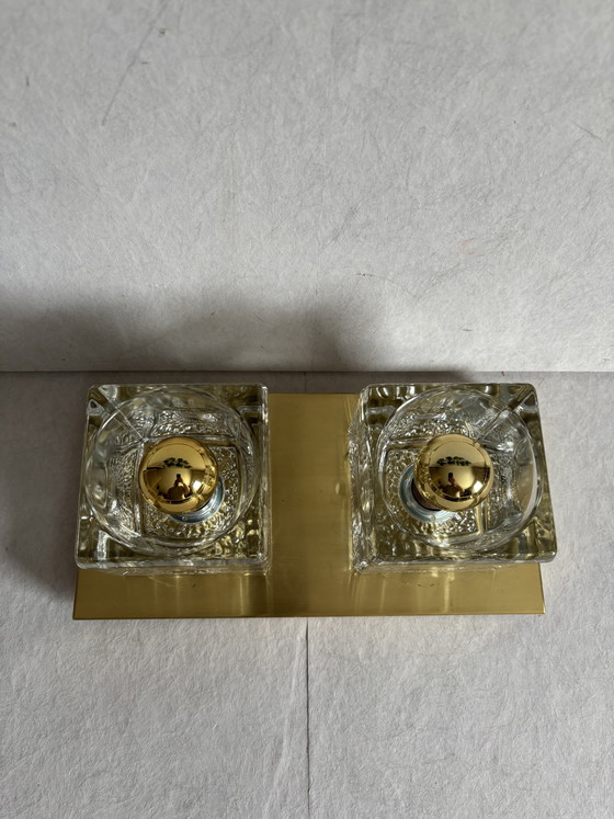 Image 1 of Vintage Peill & Putzler "Ice Cube" wall lamp ceiling lamp 70”
