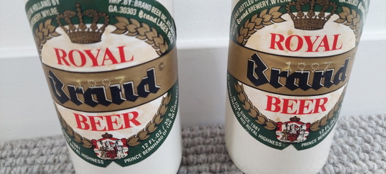 Image 1 of Vintage setverkoop van 2 Royal Brand Beer exportflesssen