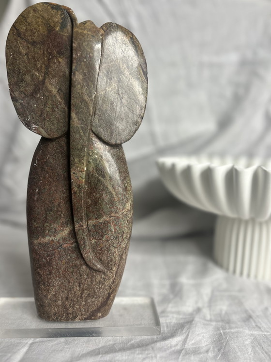 Image 1 of Olifant abstract stenen beeld prachtig eenvoud 