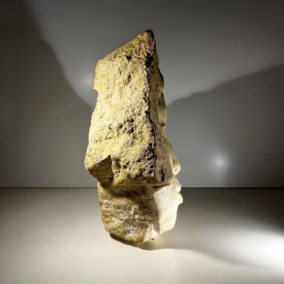 Georg Glaser, Woman's Face Sculpture, 1980s, Marble – Art Deco (photo 9 of 14)