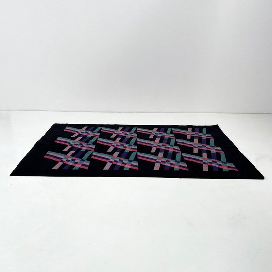 Grande tappeto geometrico in lana di Missoni, anni '80. – Tappeti, Wool (photo 3 of 8)