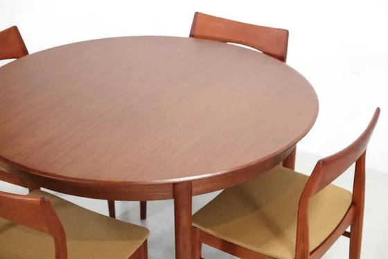 Vintage Danish design teak round dining table – Scandinavian (photo 6 of 7)