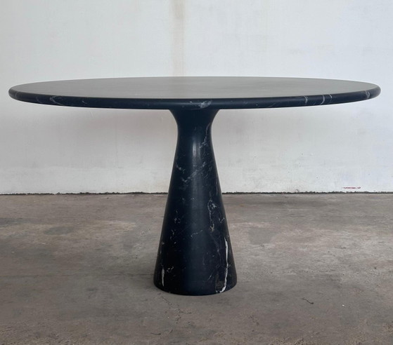 Image 1 of Angelo Mangiarotti M1 eettafel Nero Marquina marmer 130cm