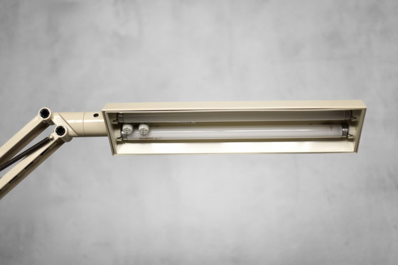 Image 1 of Vintage Mid-Century Scandianavian Modern Beige Plastic Lucifer Table Lamp by Tom Ahlström & Hans Ehrich for Fagerhults, 1975