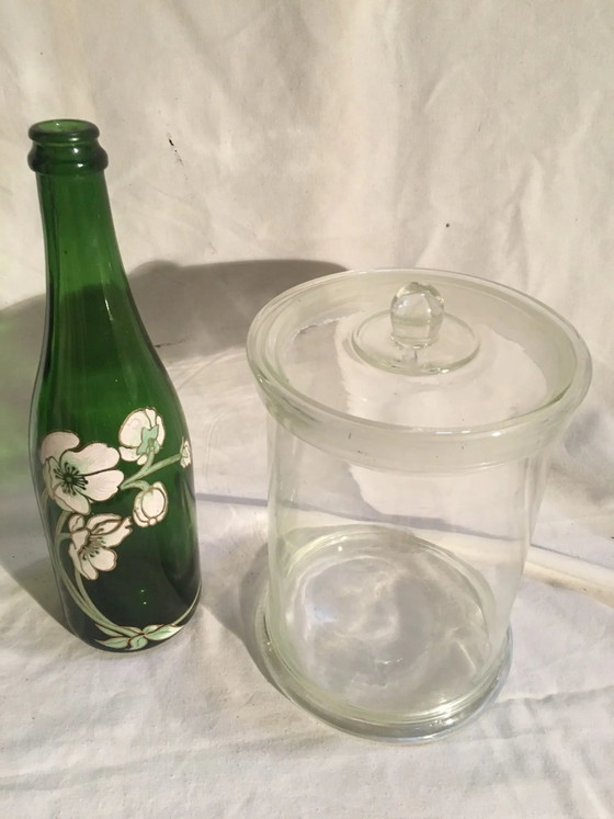Vaso da confettura in vetro antico – Armadi contenitori, Cristallo, Vintage (photo 8 of 11)