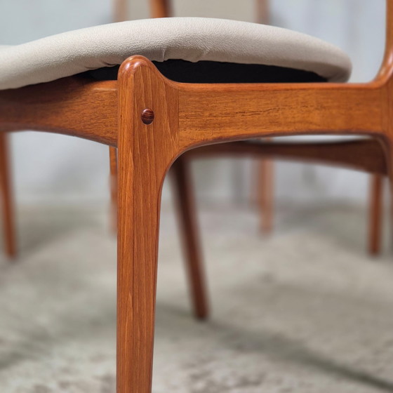 Image 1 of 4x Erik Buch model 49 dining chair, Vintage Danish teak 60's