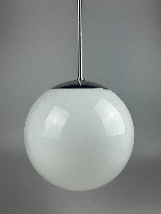 Image 1 of 60s 70s lamp ball lamp hanging lamp glass ceiling lamp space age design