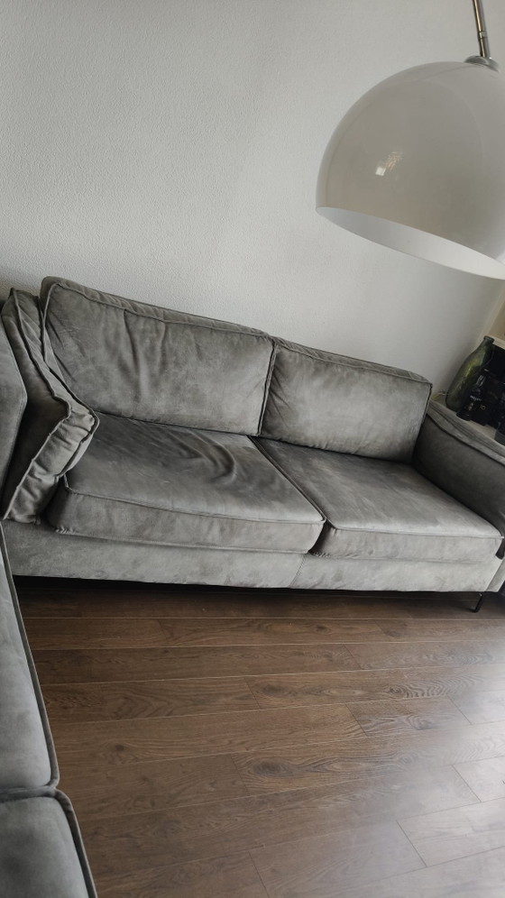 Image 1 of Chateau d'Ax grey benches 2 pieces