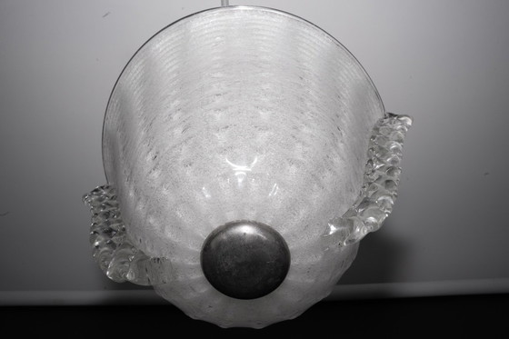 Image 1 of Rara araña Art Deco Ercole Barovier en cristal Pulegoso Murano. Italia 1940s