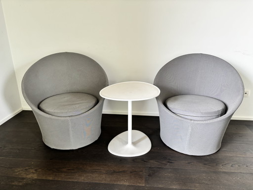 Set di 2 poltrone lounge italiane dal design scultoreo e vintage. – loungesets, Other