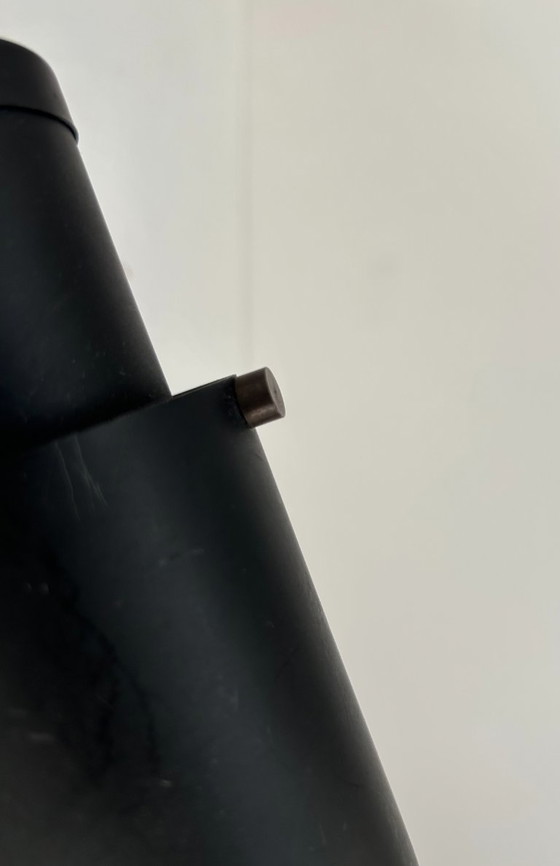 Image 1 of Coppia di applique Zodiac vintage di Jacques Biny, nero opaco, Francia 1960