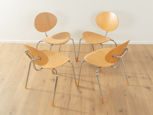 Sillas de comedor Flötotto, modelo "Mosquito", vintage