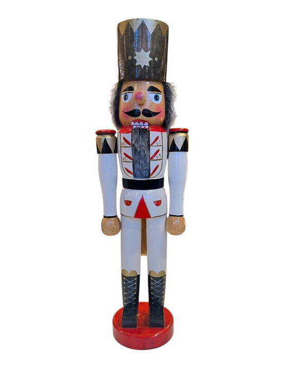 Image 1 of Original nutcracker from the Erzgebirge, top condition, wooden officer made in Germany