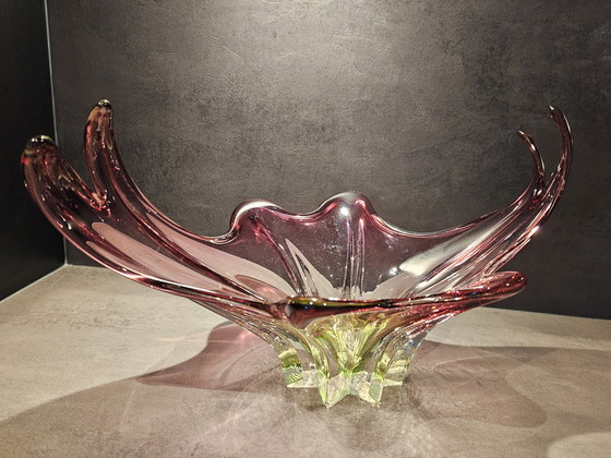 Image 1 of Bol vintage en verre d'art de Murano