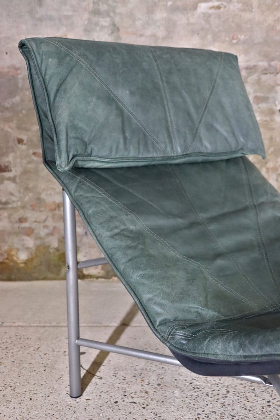 Image 1 of IKEA Skye Sessel aus grün gegerbtem Leder - Tord Björklund