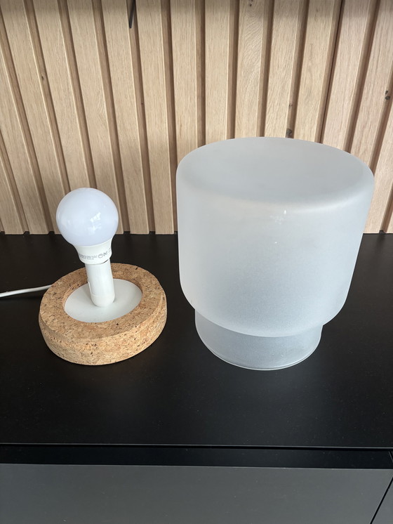Image 1 of IKEA Sinnerlig Jaren 80 Tafellampe mattiertes Glas