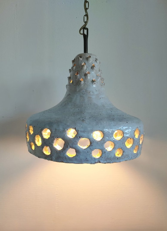 Image 1 of 60s/70s Ceramic Danish ceiling lamp