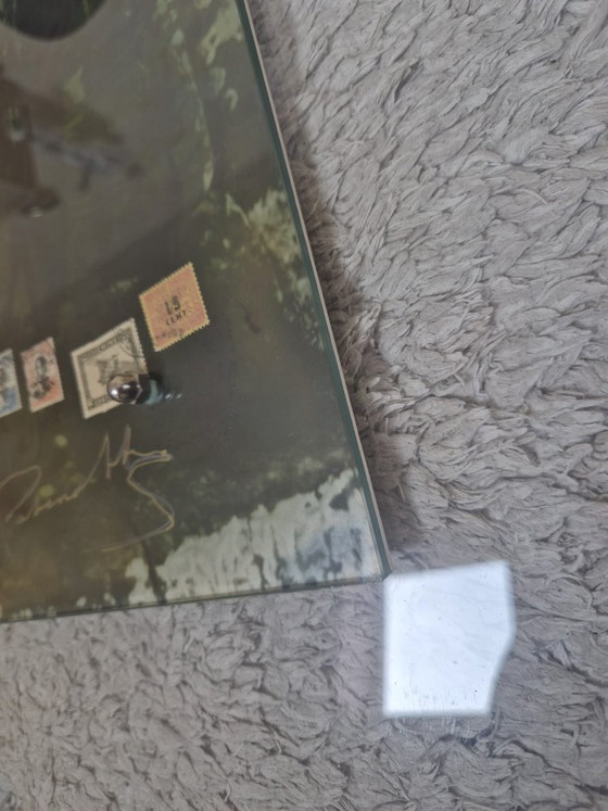 Rare Vintage Mixed-Media Wall Panel 'Bayon', Photography, Glass, Metal, Brown (photo 3 of 11)