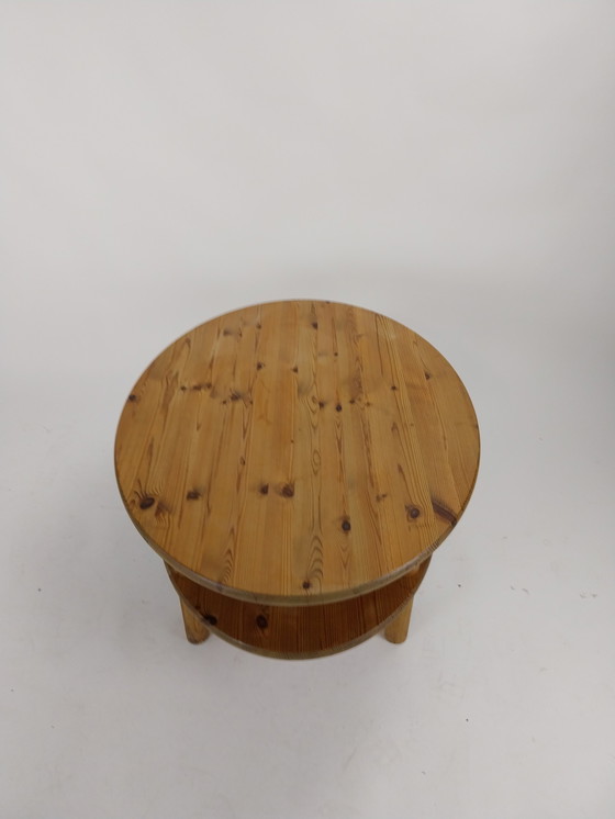 Image 1 of 1 x Table basse ovale en pin Rainer Daumiller 1970