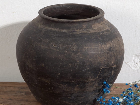 Vase en céramique ancien style wabi sabi (c.1900) #4 – Ceramic (photo 2 of 28)