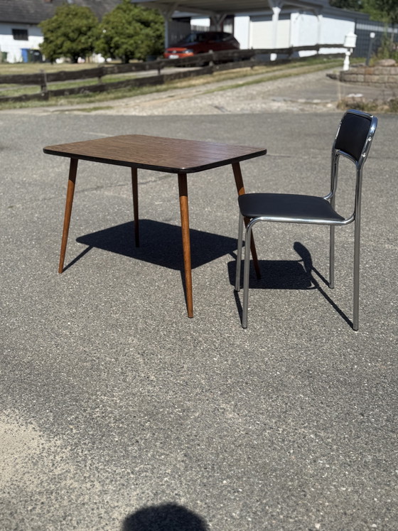 Tavolino da caffè Mid Century Vintage Marrone Anni '50 – Tavolini da caffè, Wood, Plastic (photo 6 of 7)