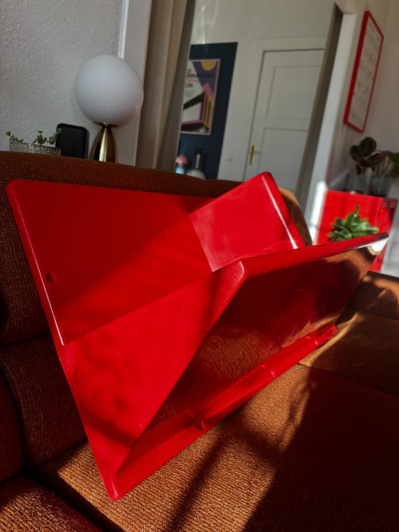 Image 1 of Niels Gammelgaard per IKEA Mensola da parete Kämpe rossa_ rarità