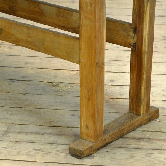 Table de travail en chêne, vers 1920 – Iron, Wood (photo 9 of 13)