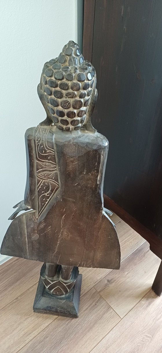 Image 1 of 2 statue di legno.