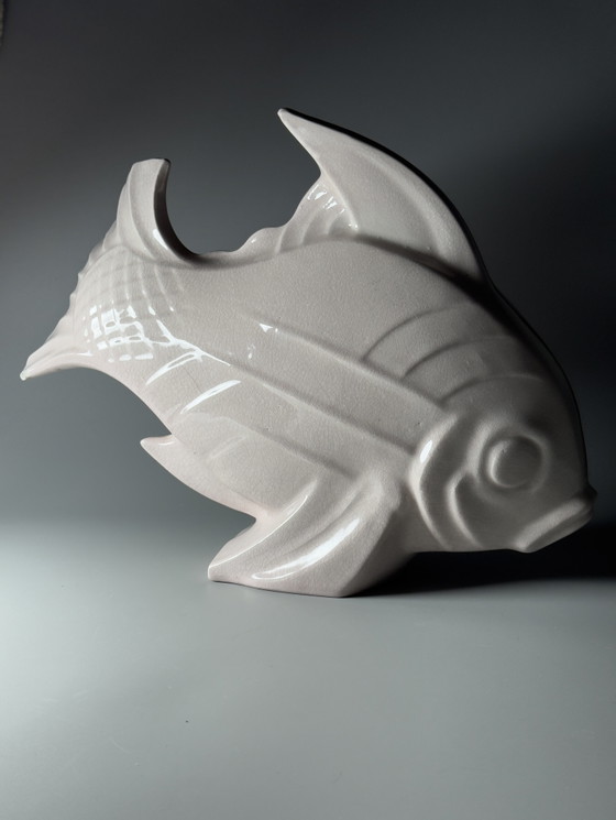 Image 1 of Lejan Art Deco Ceramic Fish Sculpture
France, circa 1930s