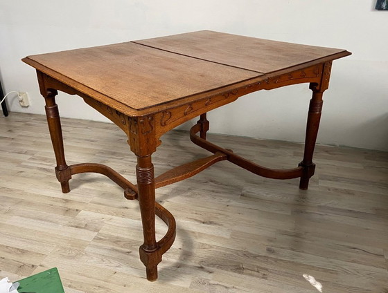 Image 1 of French Antique Art Nouveau / Jugendstil dining table