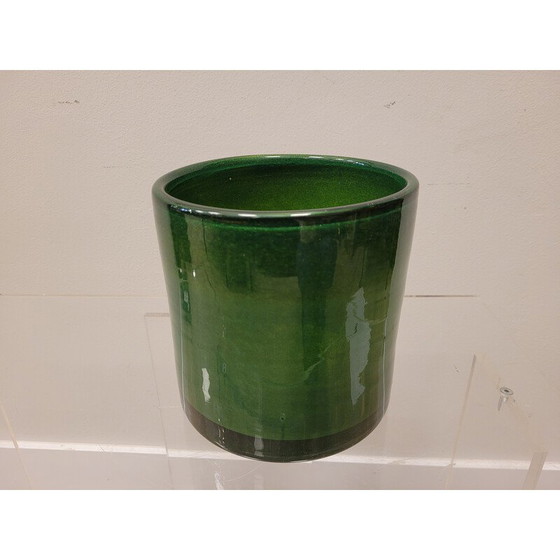 Image 1 of Vintage emerald green centerpiece, Italy 1990s