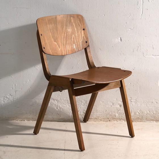 Poltrona lounge vintage originale Thonet (c.1950) – Sedie da camera, Mid Century Modern (photo 4 of 40)
