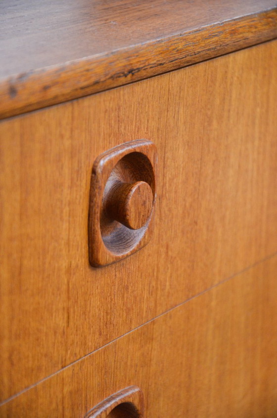 Image 1 of Vintage Chest of Drawers, Sideboard, Lowboard, Teak, Midcentury, 60s, 70s