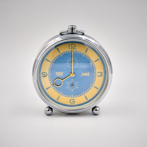 Rara sveglia meccanica vintage HES JUMBO, prodotta in India