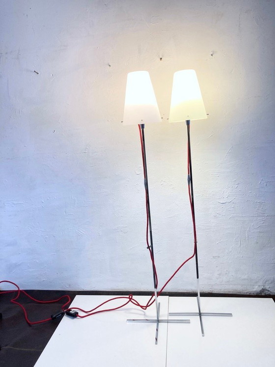 Image 1 of 2 postmoderne vloerlampen Nemo Terra Design Hannes Wettstein jaren 90