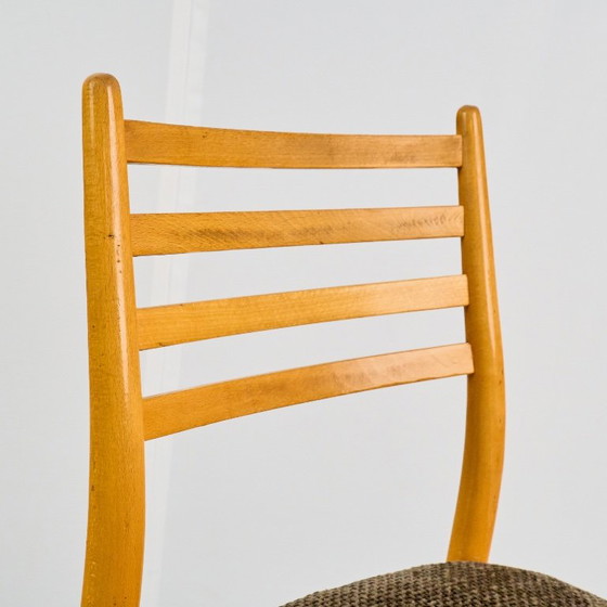 Set di 4 Sedie da pranzo, di TON, anni '60, Cecoslovacchia – Tessile, Legno (photo 16 of 20)