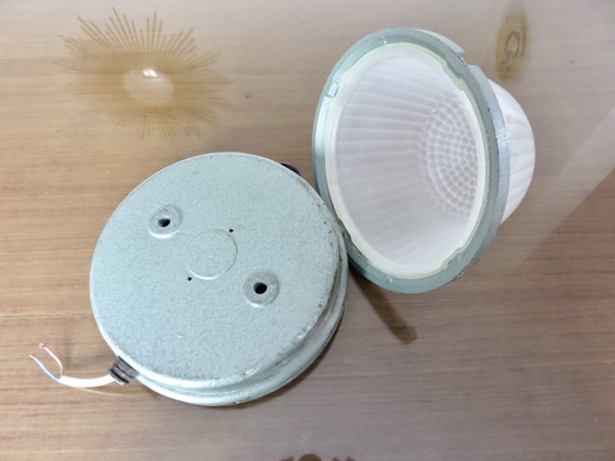 Image 1 of Authentique Applique "Holophane" Usine, Industrie, Déco Loft, France, 1960