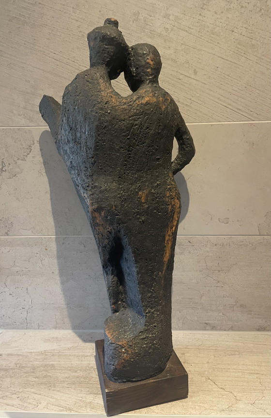 Image 1 of Abstrakte Skulptur von Hermann Hofmann aus Schamotte